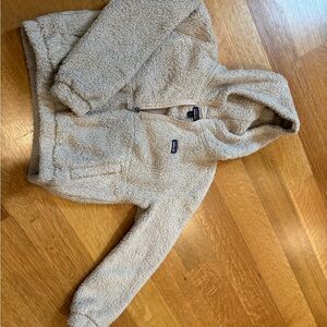 Patagonia Kids Cream Fleece Hoodie